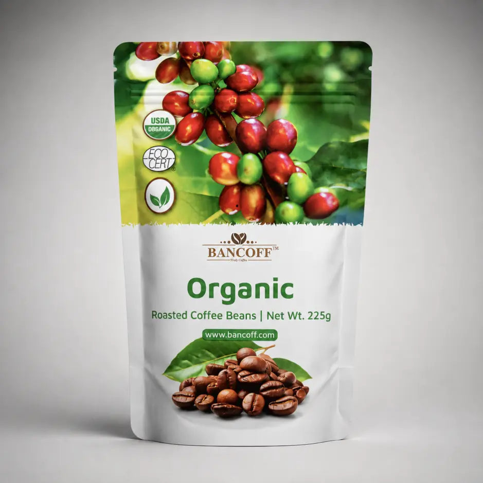 Shudhik coffee beans in a bag, showcasing fresh whole coffee beans for brewing in Bangladesh