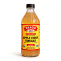 Shudhik Bragg organic apple cider vinegar with the mother, 473mL bottle, raw and unfiltered, showcasing the product label.