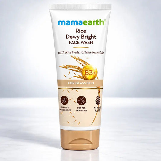 Mamaearth Rice Dewy Bright Face Wash 100ml - Shudhik