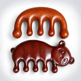 Sandalwood Meridian Massage Comb | ম্যাসাজ চিরুনি - Shudhik