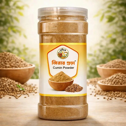 Shudhik Cumin Powder (জিরা গুড়া) in a 500g package, showing fine, aromatic cumin spice from the brand Shudhik.