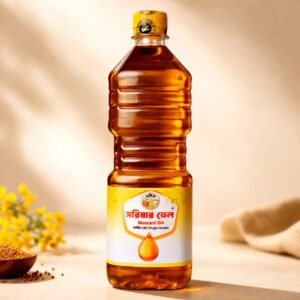Pure Shudhik দেশি সরিষার তেল (Mustard Oil) in a 1-liter bottle, ideal for traditional cooking and flavor enhancement.