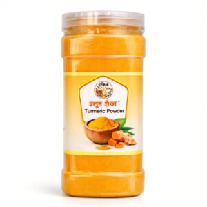 Pure Shudhik turmeric powder in a 500g package, showcasing bright yellow turmeric spice for cooking and health benefits.